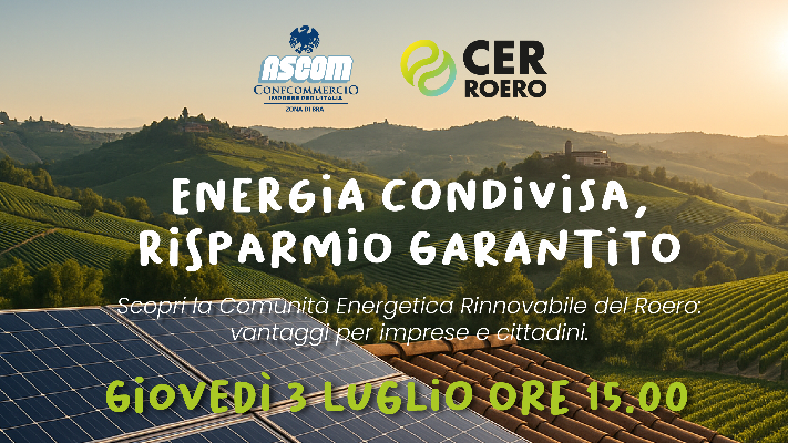 L’ASCOM di Bra aderisce alla CER Roero